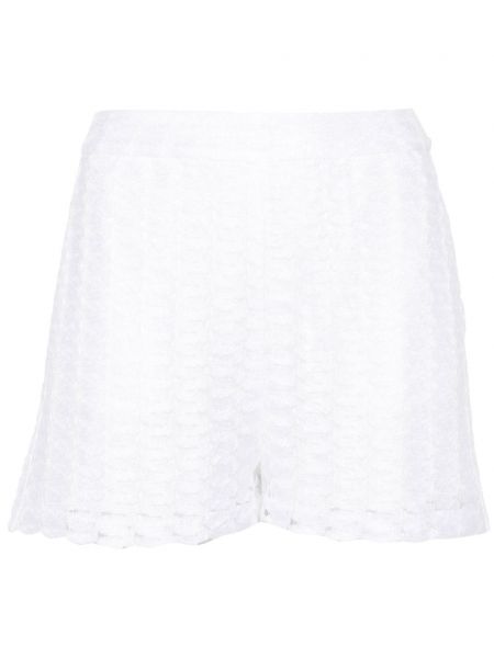 Shorts en tricot ajourées Missoni blanc