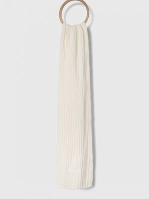 Vlněný šátek Calvin Klein bílý