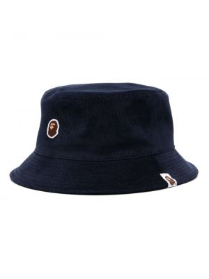 Manšestrový klobouk A Bathing Ape® modrý