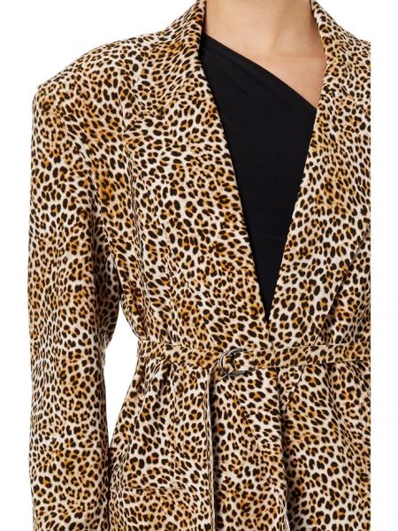 Леопардовая куртка оверсайз Norma Kamali