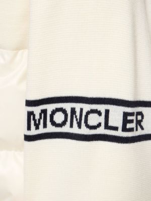 Vlnený kardigán Moncler biela