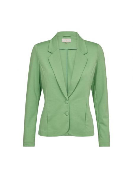 Jersey blazer mit v-ausschnitt Freequent grün