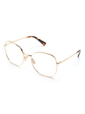 Okulary korekcyjne Miu Miu Eyewear złote