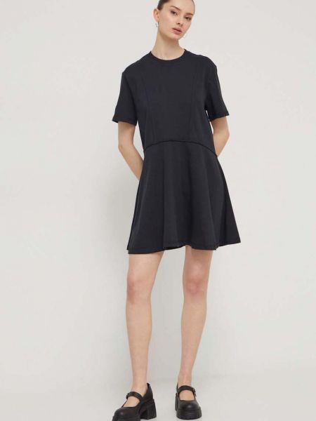 Sukienka mini bawełniana Ugg czarna