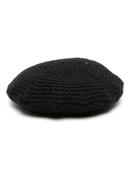 Chunky шапка Maison Margiela черно