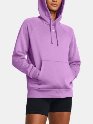 Fleece hoodie Under Armour lila