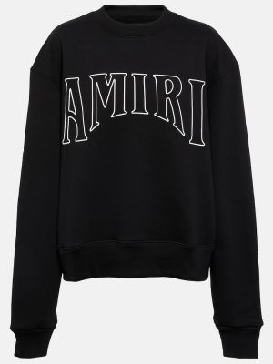 Jersey de algodón de tela jersey Amiri negro