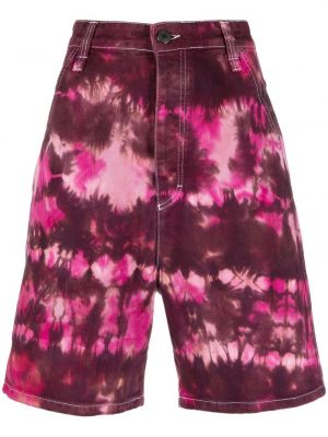 Bindefarge trykt bermudashorts Ami Paris rosa