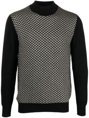 Вълнен пуловер с десен рибена кост Tagliatore