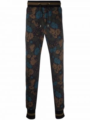 Pantalones de chándal con cordones de flores Paul Smith negro