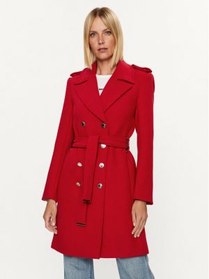 Μάλλινο παλτό Morgan κόκκινο