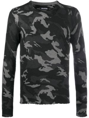 Maglione con stampa camouflage Zadig&voltaire nero