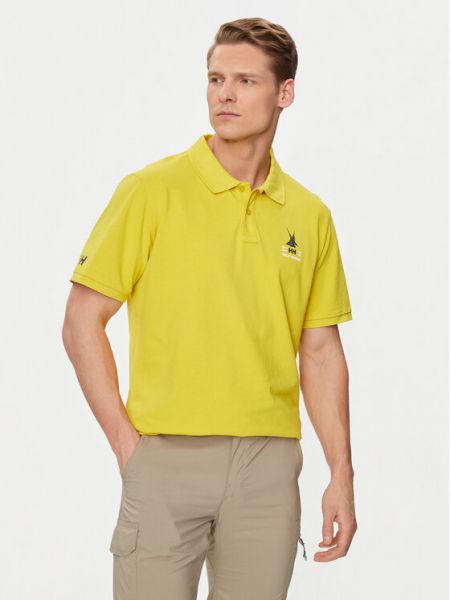 Поло тениска с копчета Helly Hansen жълто