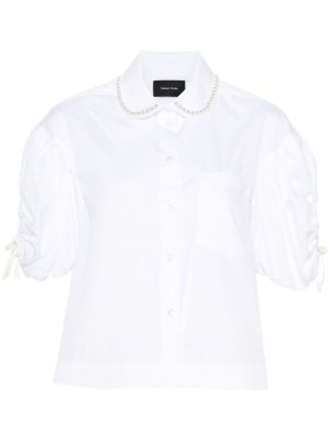 Medvilninė marškiniai Simone Rocha balta