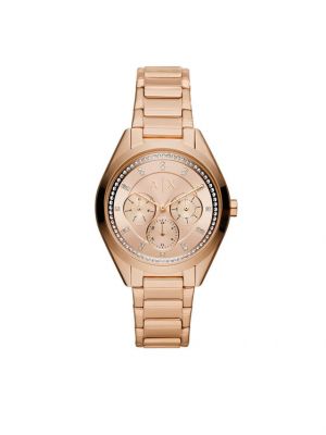 Zegarek z różowego złota Armani Exchange