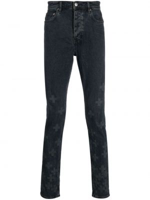 Jeans skinny slim fit con stampa Ksubi blu