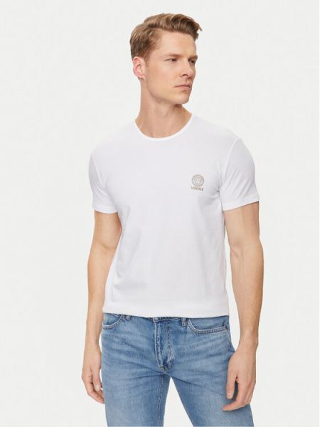 Marškinėliai slim fit Versace balta