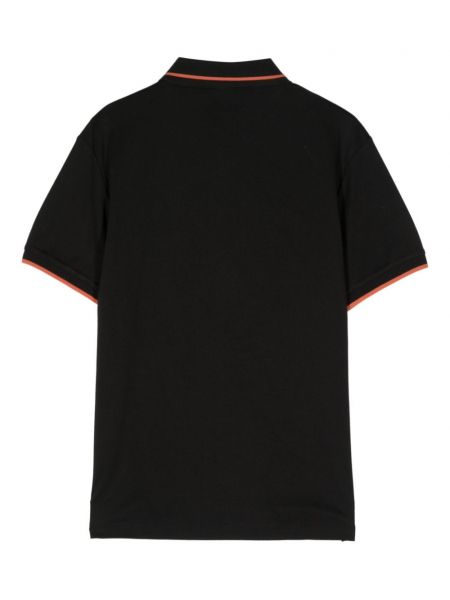 Klasikinio medvilninis polo marškinėliai Hackett juoda