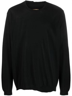 Asymetrický svetr s kulatým výstřihem Uma Wang černý