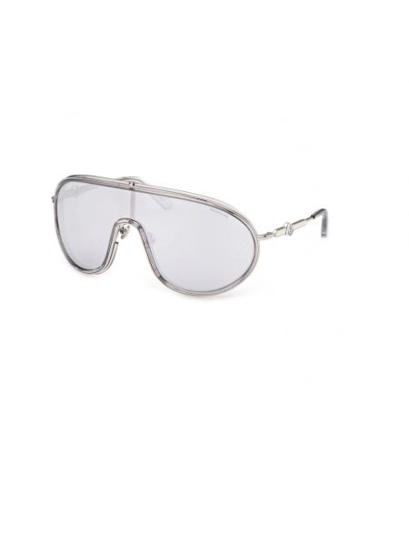 Przezroczyste okulary przeciwsłoneczne Moncler srebrne