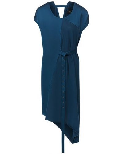 Платье из вискозы Roque, синее