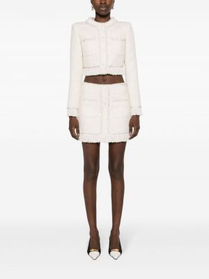 Křišťálové mini sukně Giuseppe Di Morabito bílé
