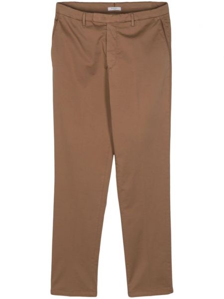 Pantalon droit plissé Boglioli marron