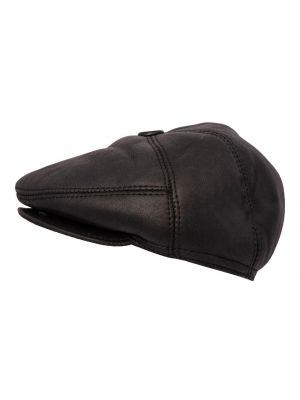 Кожаная кепка Infinity Leather черная