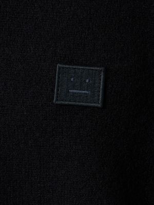 Suéter de lana de punto Acne Studios negro