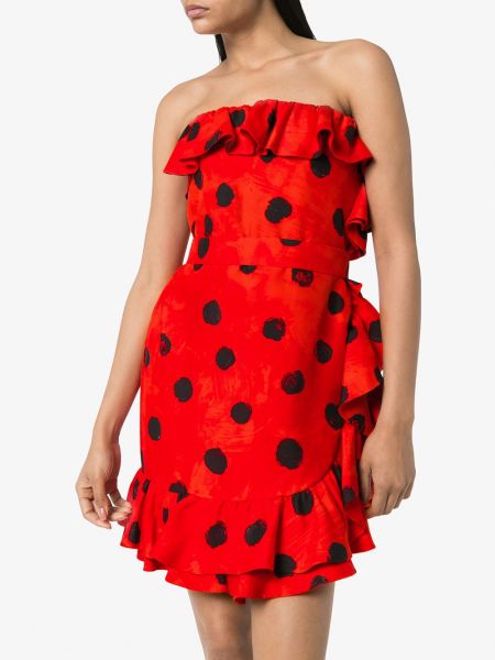 Mini vestido con lunares Moschino rojo
