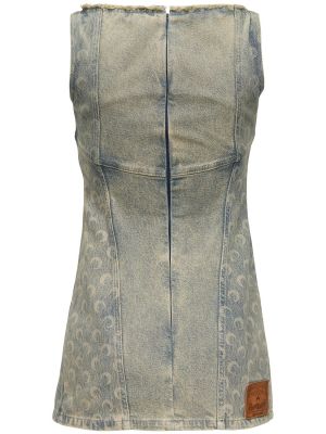 Bavlnené mini šaty s potlačou Marine Serre