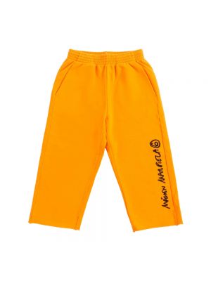 Spodnie sportowe Mm6 Maison Margiela pomarańczowe