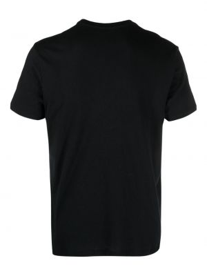 T-shirt aus baumwoll mit rundem ausschnitt Majestic Filatures schwarz
