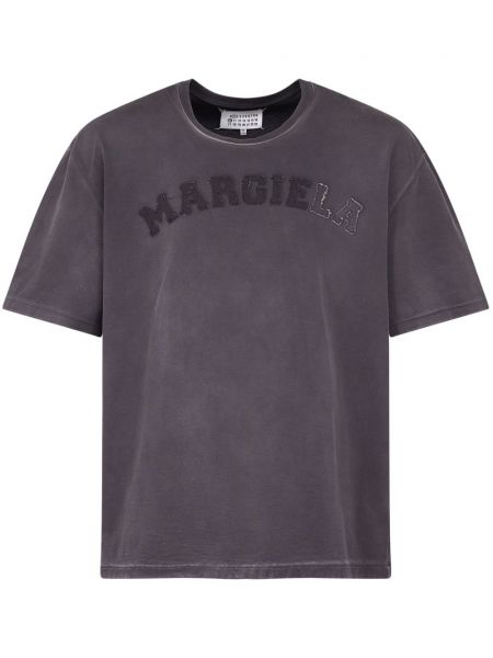 Kokvilnas t-krekls Maison Margiela pelēks