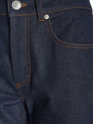 Jeans di cotone Ami Paris blu