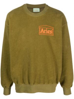 Fleece pullover mit stickerei Aries