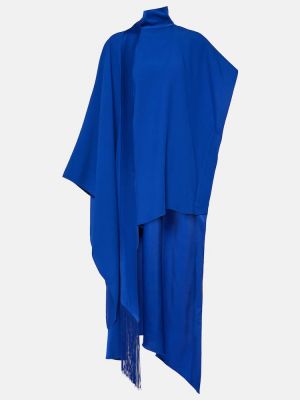 Rochie lunga asimetrică Taller Marmo albastru
