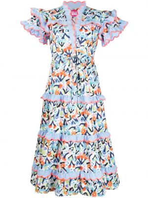 Φλοράλ μίντι φόρεμα με σχέδιο Celia B