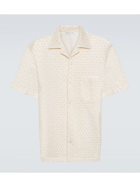 Camisa de algodón The Frankie Shop beige