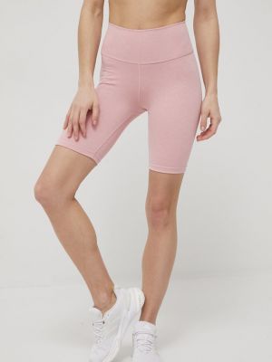 Панталон с висока талия Adidas Performance розово