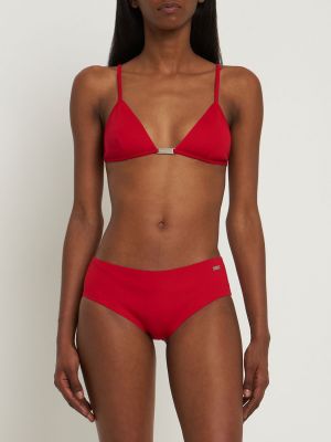 Bikini de tela jersey Ferragamo rojo