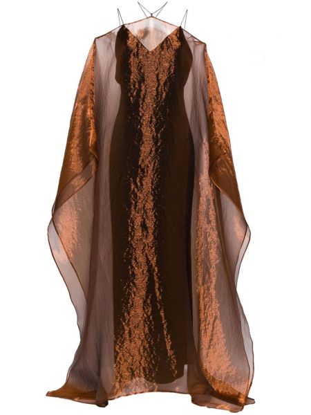 Robe de soirée Taller Marmo marron