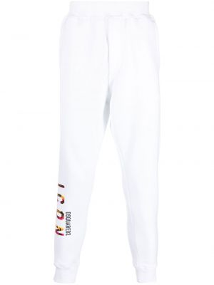 Спортни панталони Dsquared2 бяло