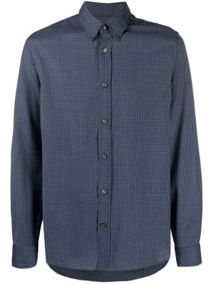 Карирана вълнена риза Woolrich синьо