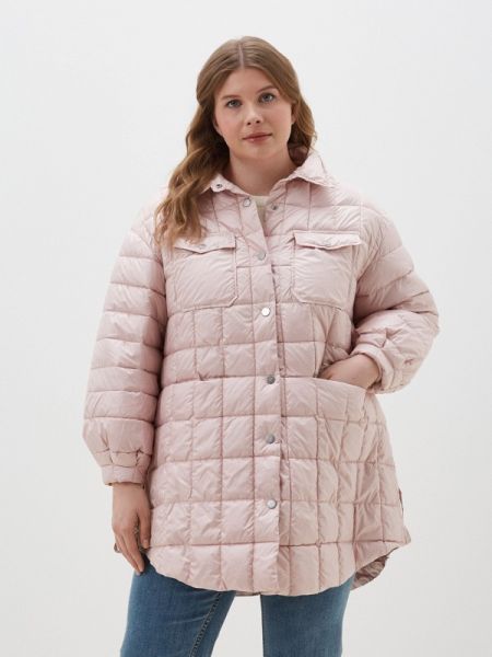 Утепленная демисезонная куртка Scanndi розовая