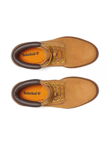 Ботинки на шнуровке Timberland желтые