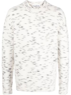 Пуловер на точки с абстрактен десен Acne Studios бяло