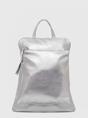 Однотонный рюкзак Answear Lab серебряный