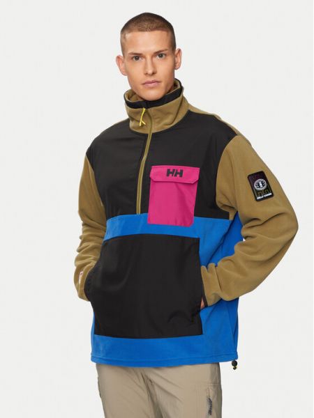 Fleecová mikina na zip Helly Hansen zelená