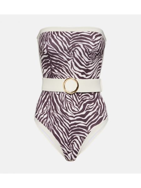 Badeanzug mit print mit zebra-muster Alexandra Miro
